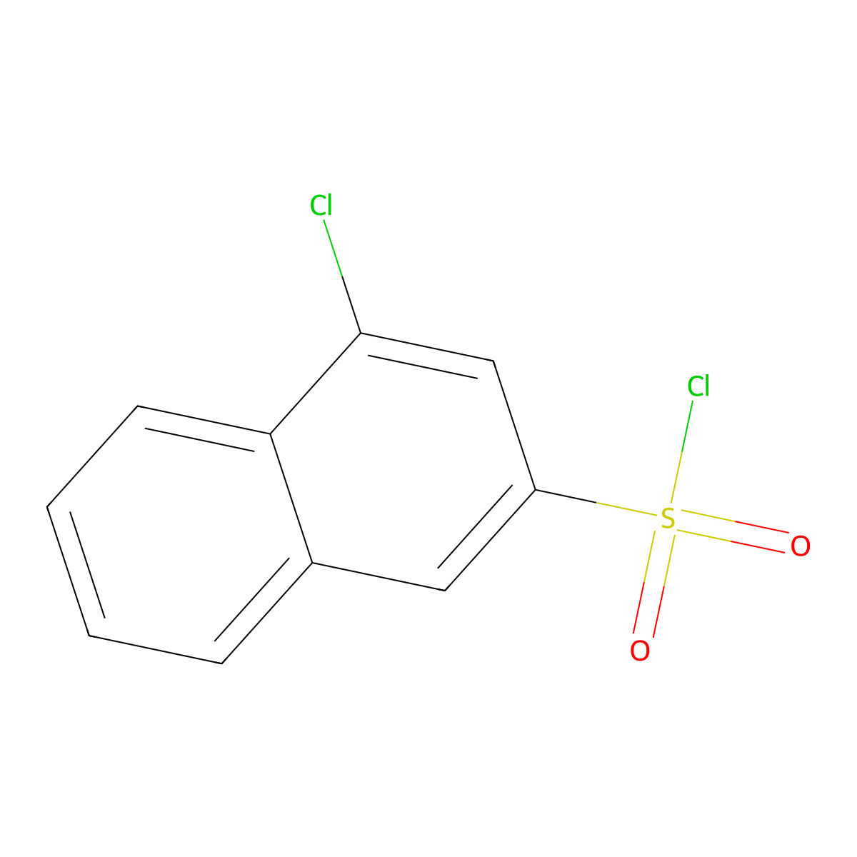 4-Chloronaphthalene-2-sulfonyl chloride molecular structure, CAS 1384431-12-2