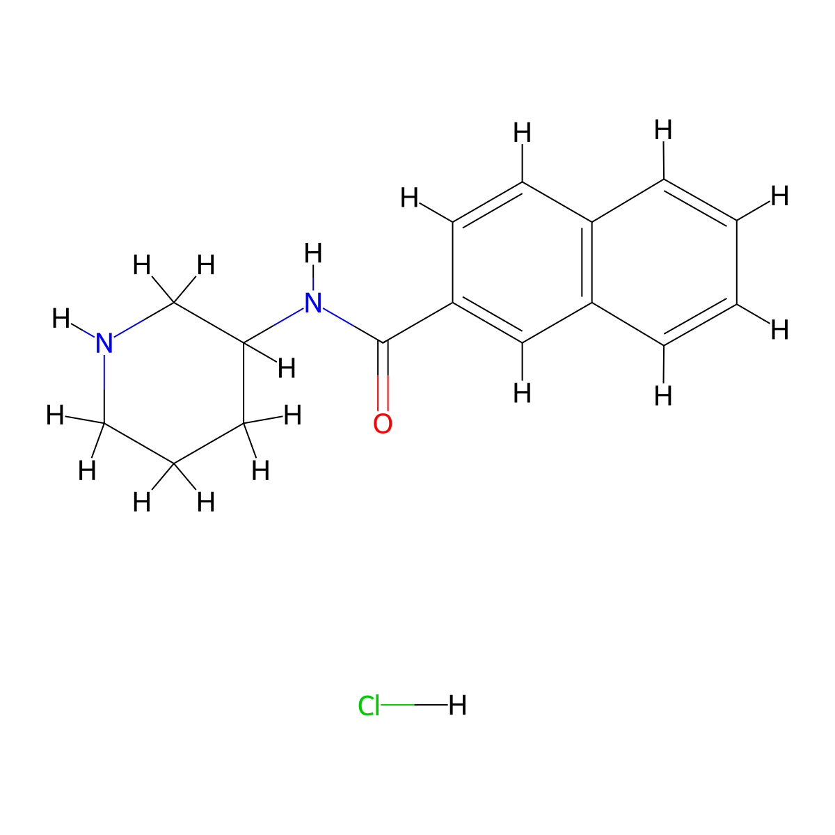 N-(piperidin-3-yl)naphthalene-2-carboxamide hydrochloride molecular structure, CAS 1384431-17-7