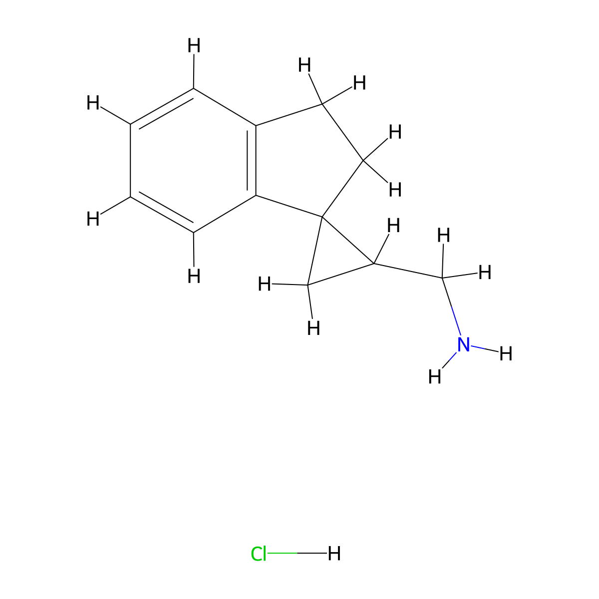2',3'-Dihydrospiro[cyclopropane-1,1'-indene]-3-ylmethanamine hydrochloride molecular structure, CAS 1384431-36-0