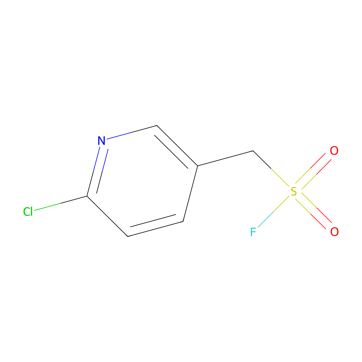 (6-Chloropyridin-3-yl)methanesulfonyl fluoride molecular structure, CAS 1384431-40-6