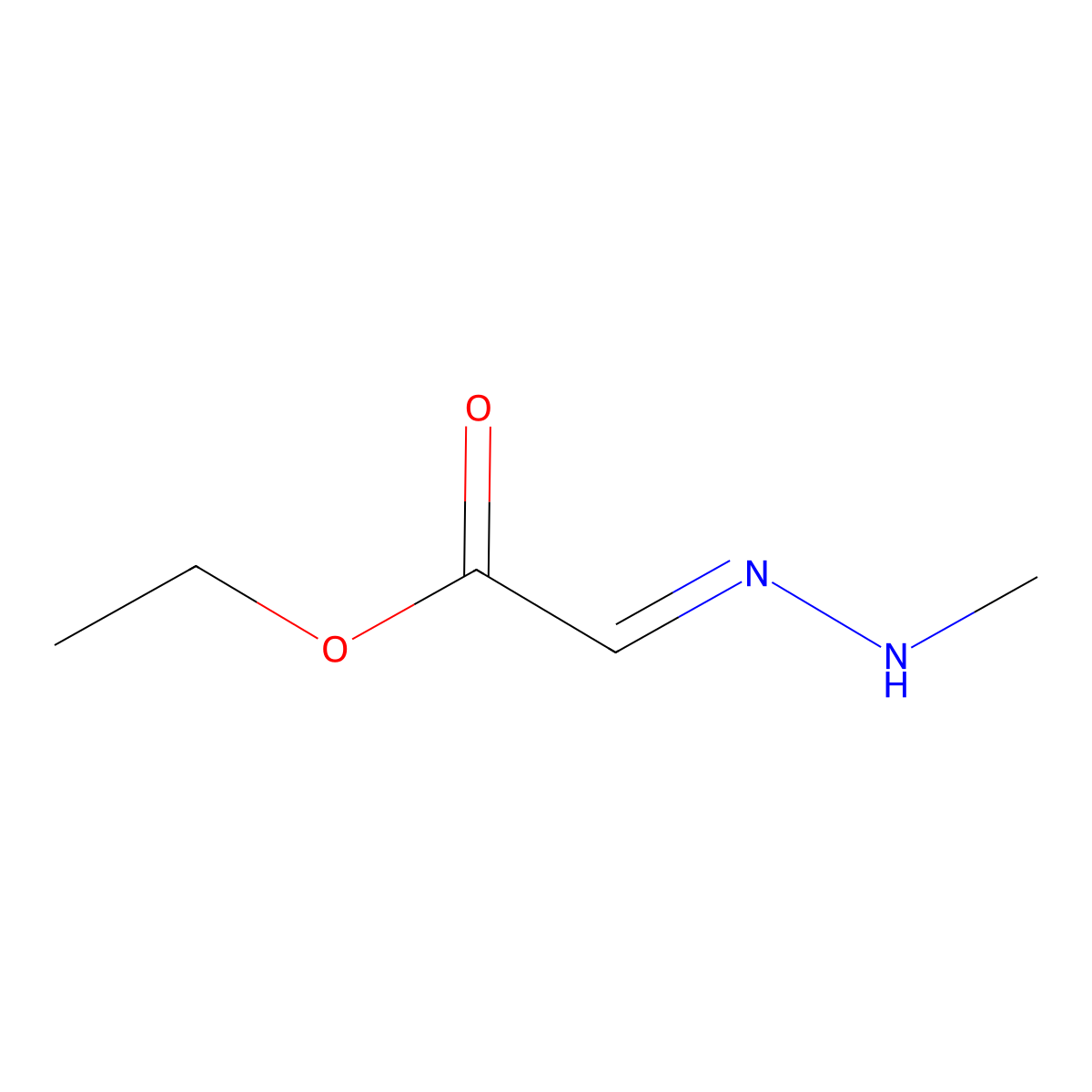 (E)-Ethyl 2-(2-methylhydrazono)acetate molecular structure, CAS 1384438-47-4