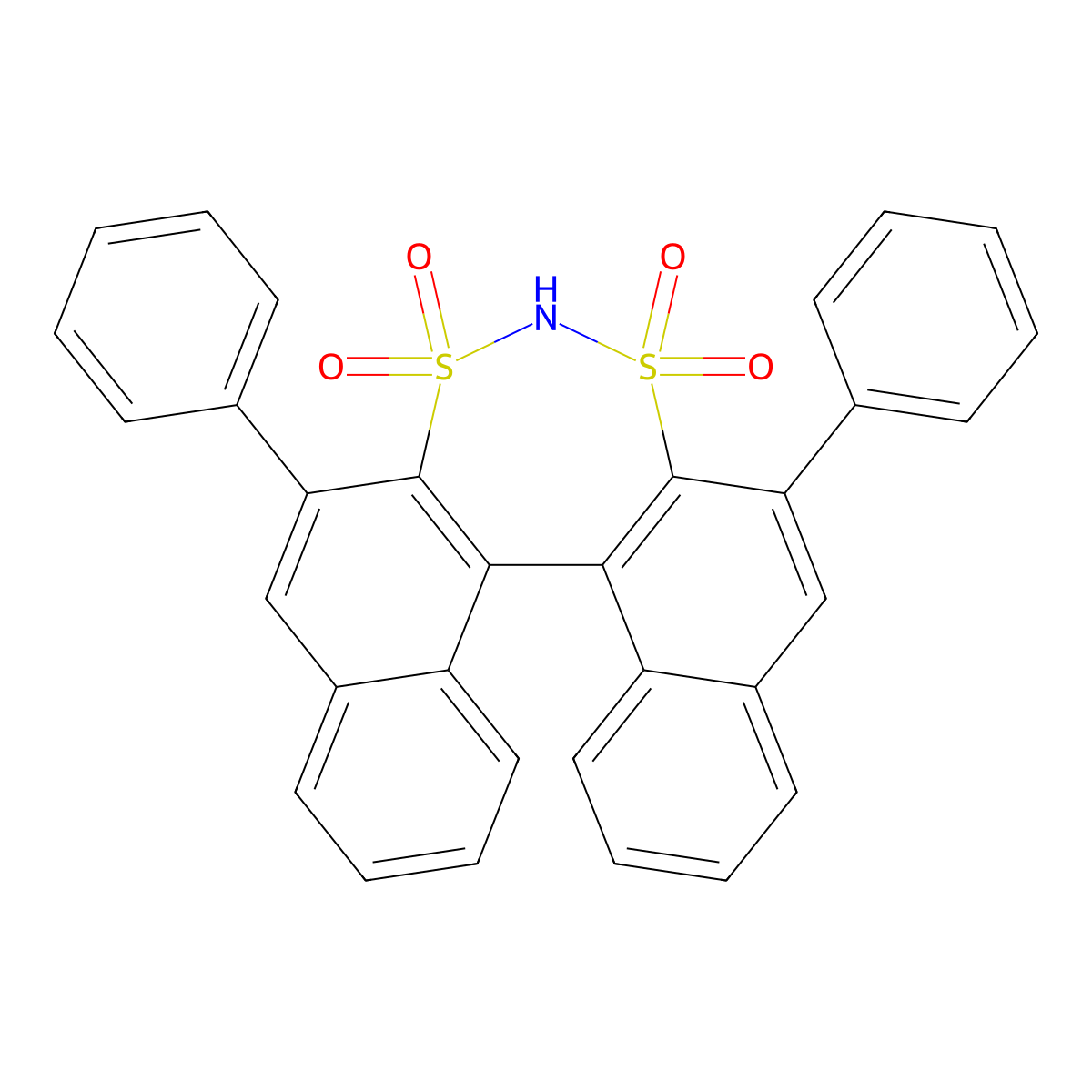 (11bS)-2,6-diphenyl-3,3,5,5-tetraoxide-Dinaphtho[2,1-d:1',2'f][1,3,2]dithiazepine molecular structure, CAS 1384452-66-7