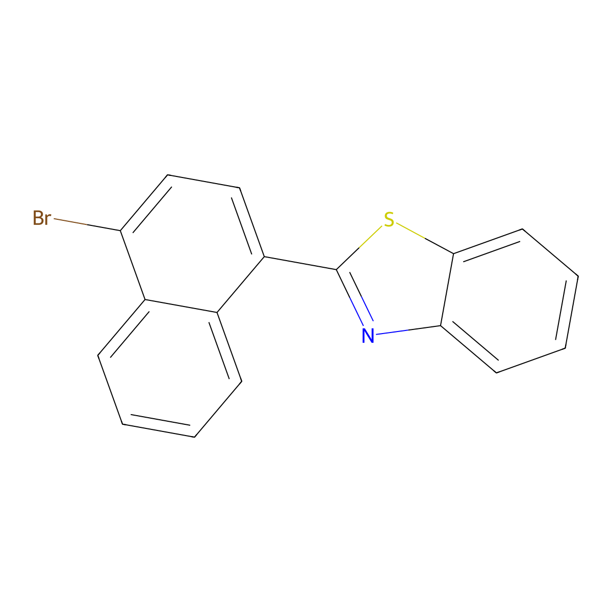 2-(4-Bromo-1-naphthalenyl)benzothiazole molecular structure, CAS 1384459-87-3