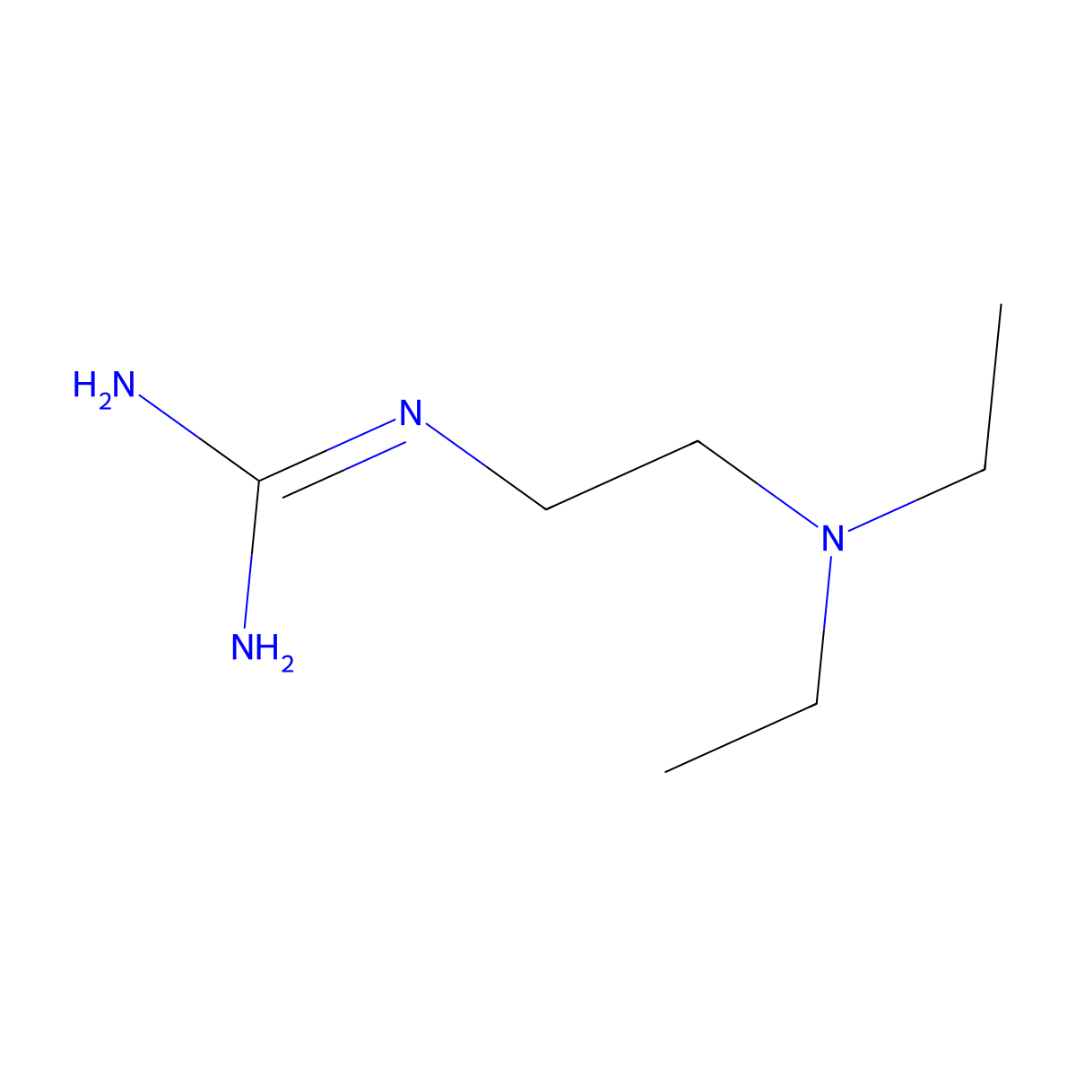 N-(2-Diethylamino-ethyl)-guanidine molecular structure, CAS 13845-72-2