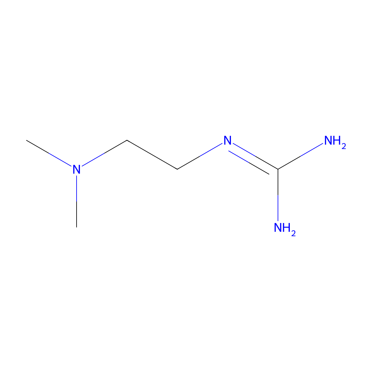 N-[2-(Dimethylamino)ethyl]guanidine molecular structure, CAS 13845-75-5