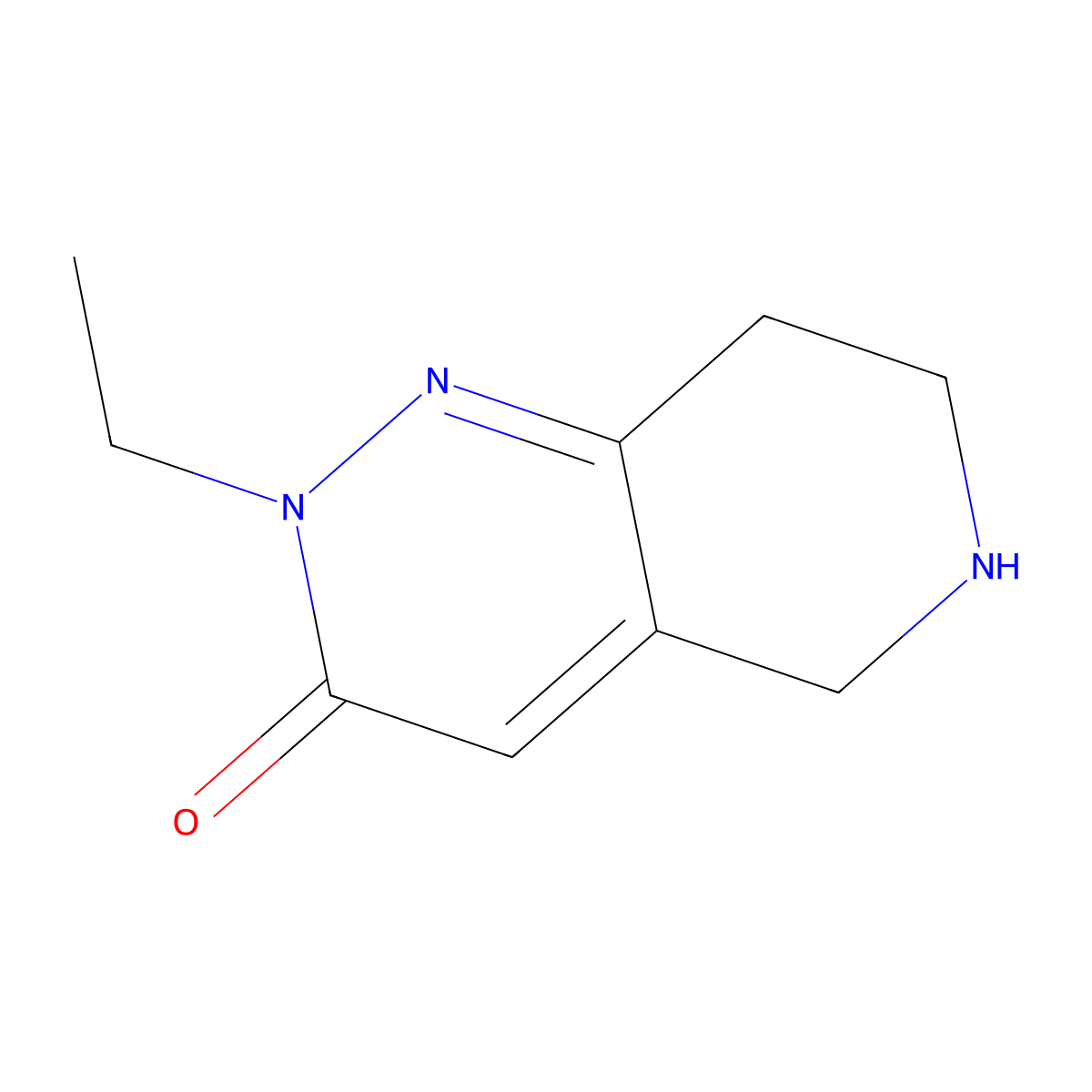 2-ethyl-5,6,7,8-tetrahydropyrido[4,3-c]pyridazin-3(2H)-one molecular structure, CAS 1384510-56-8