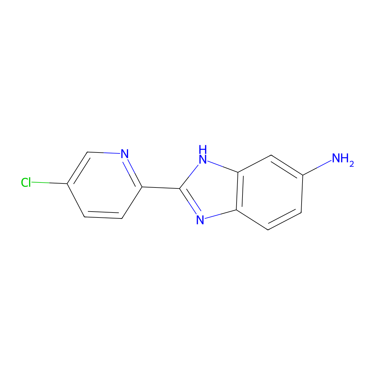 2-(5-Chloropyridin-2-yl)-1H-1,3-benzodiazol-5-amine molecular structure, CAS 1384510-64-8