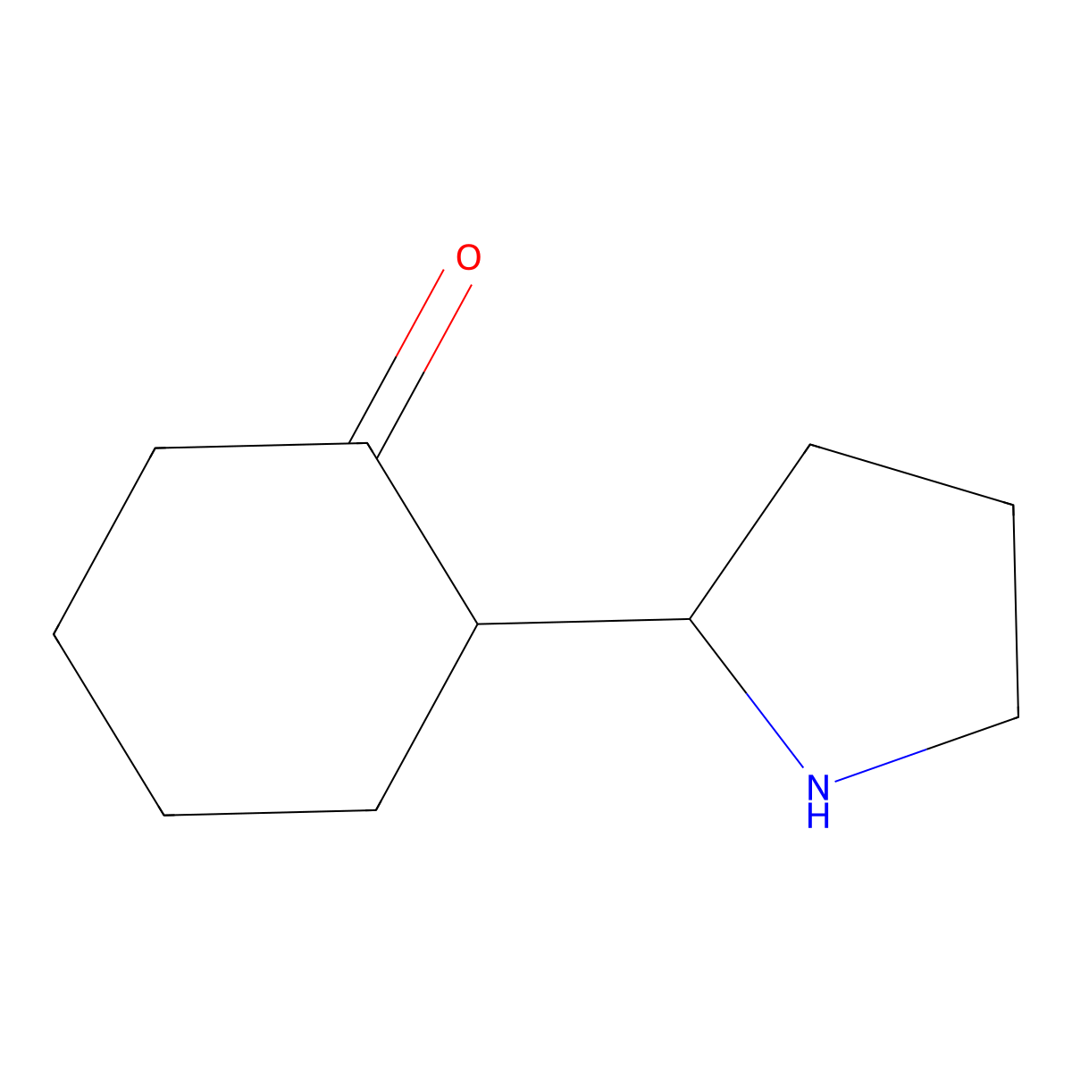 2-(Pyrrolidin-2-yl)cyclohexan-1-one molecular structure, CAS 1384510-67-1