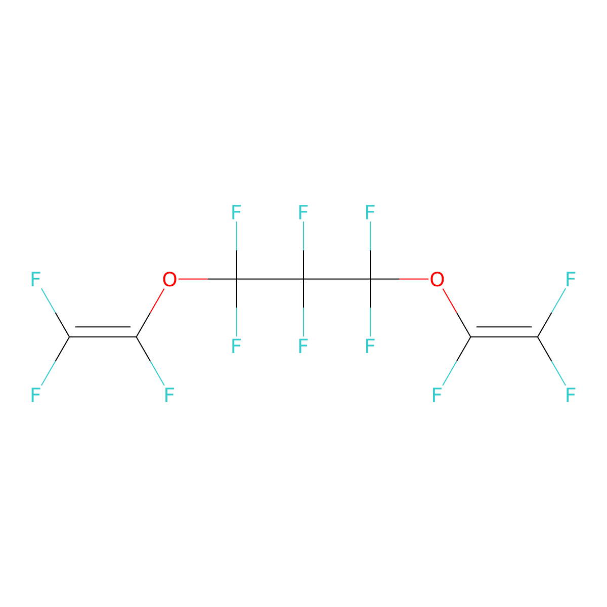1,1,2,2,3,3-Hexafluoro-1,3-bis((trifluorovinyl)oxy)propane molecular structure, CAS 13846-22-5