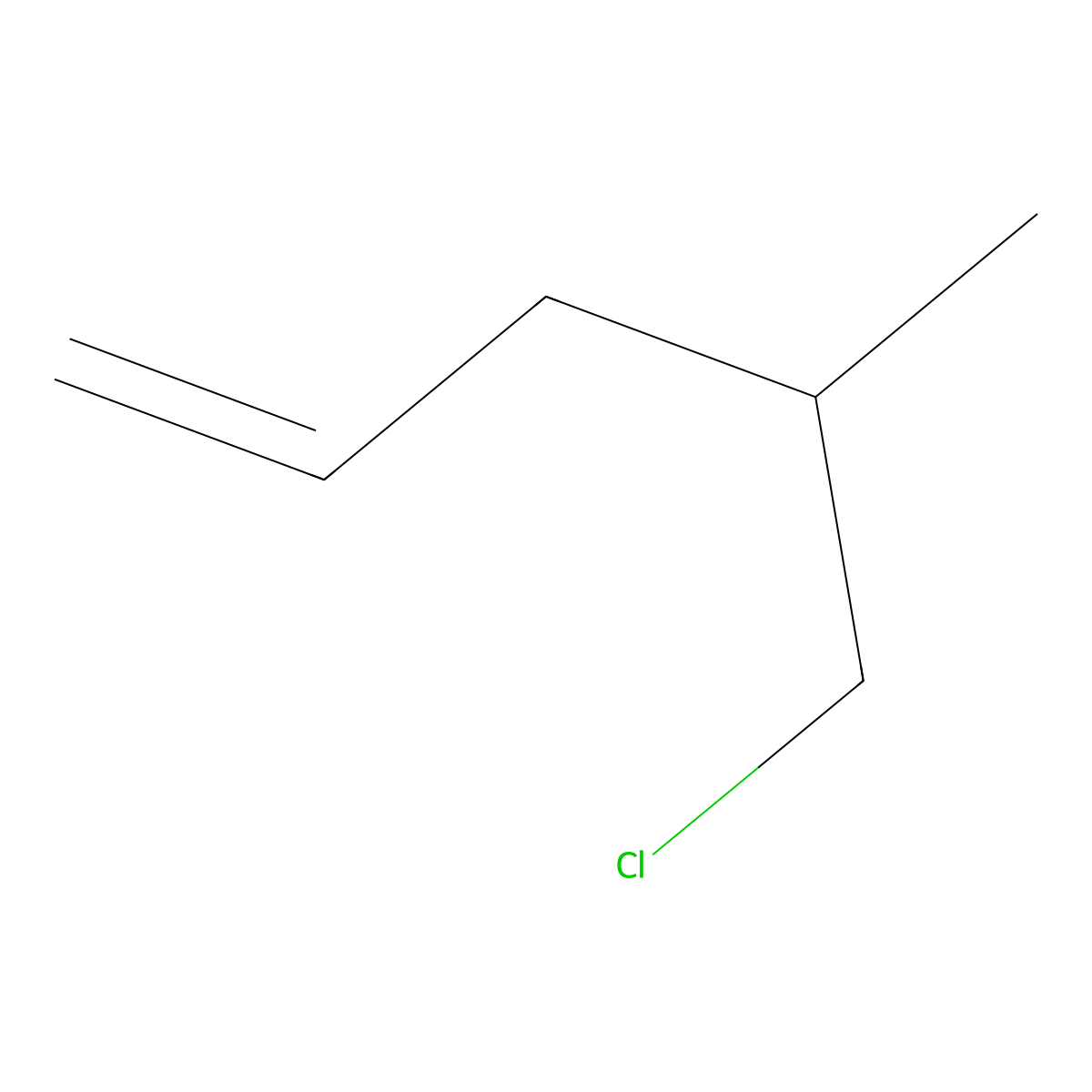 5-Chloro-4-methylpent-1-ene molecular structure, CAS 13846-29-2