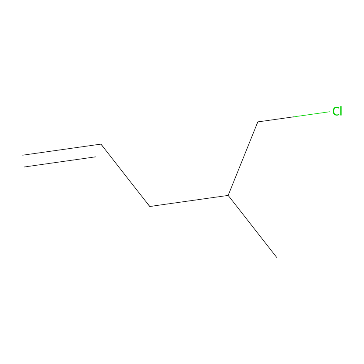 5-Chloro-4-methylpent-1-ene molecular structure, CAS 13846-29-2