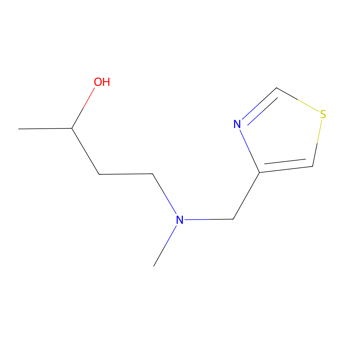 4-(Methyl(thiazol-4-ylmethyl)amino)butan-2-ol molecular structure, CAS 1384652-02-1