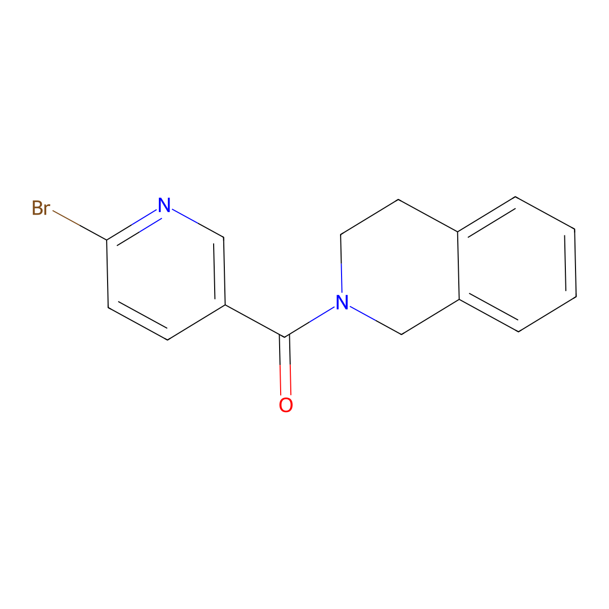 2-(6-Bromopyridine-3-carbonyl)-1,2,3,4-tetrahydroisoquinoline molecular structure, CAS 1384675-09-5
