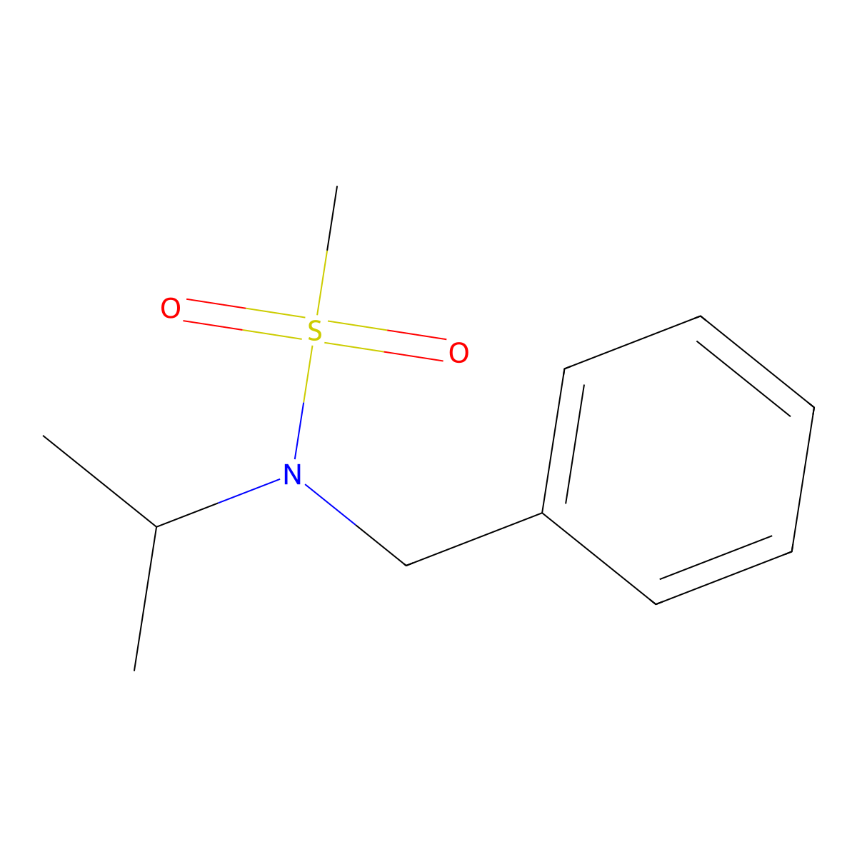 N-benzyl-N-propan-2-ylmethanesulfonamide molecular structure, CAS 138468-16-3