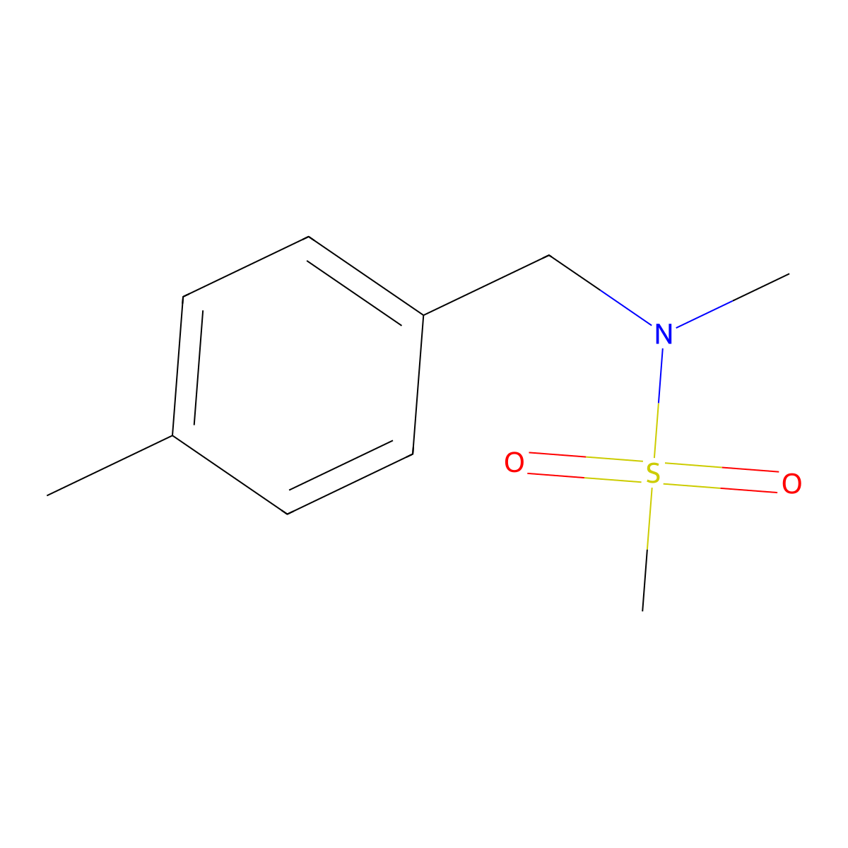 N-methyl-N-(4-methylbenzyl)methanesulfonamide molecular structure, CAS 138468-22-1