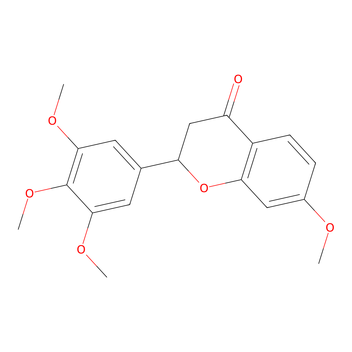 7,3',4',5'-Tetramethoxyflavanone molecular structure, CAS 138469-47-3