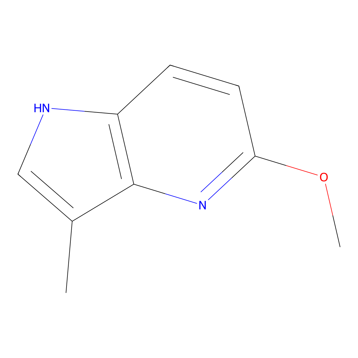 5-Methoxy-3-methyl-1H-pyrrolo[3,2-b]pyridine molecular structure, CAS 138469-76-8