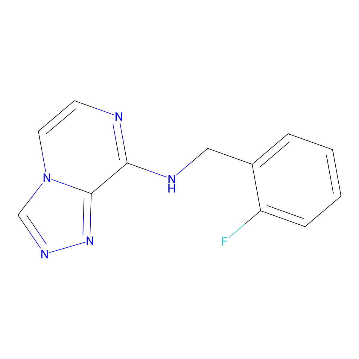 n-(2-Fluorobenzyl)-[1,2,4]triazolo[4,3-a]pyrazin-8-amine molecular structure, CAS 1384701-24-9