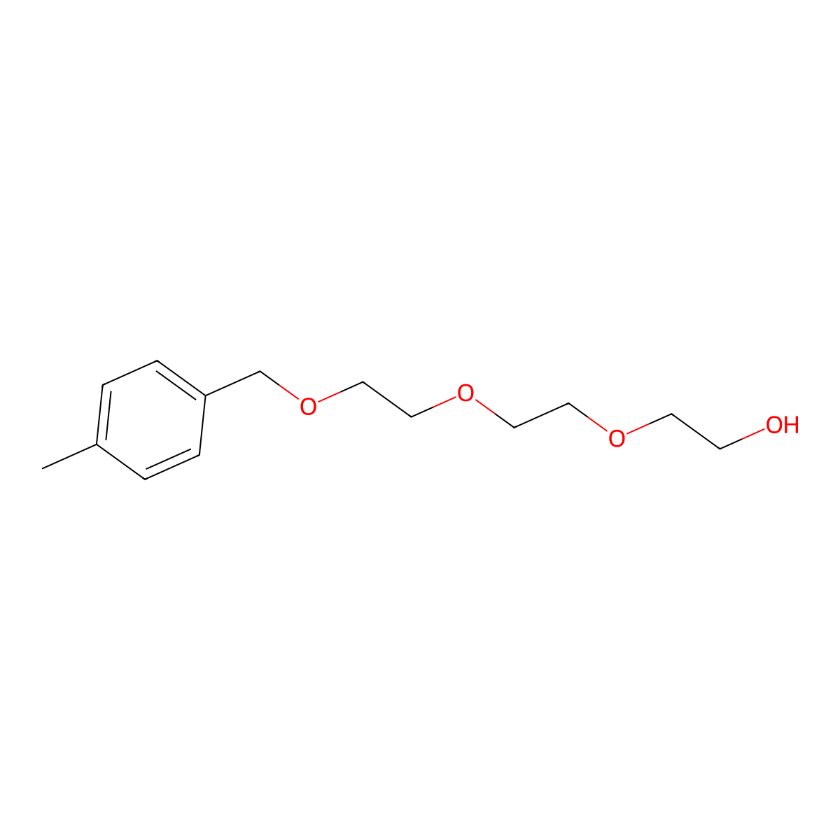 2-(2-(2-((4-Methylbenzyl)oxy)ethoxy)ethoxy)ethanol molecular structure, CAS 138471-93-9