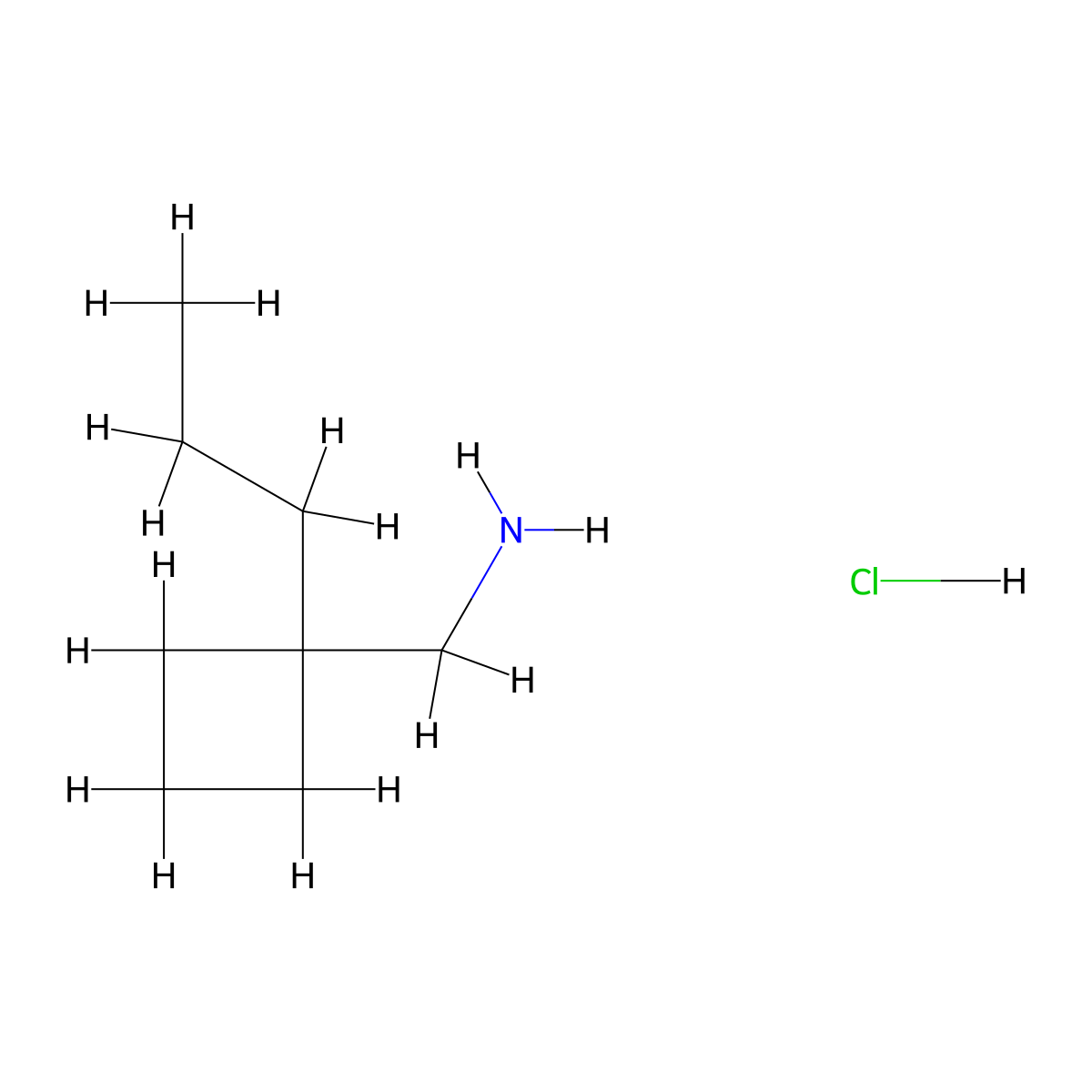 (1-Propylcyclobutyl)methanamine hydrochloride molecular structure, CAS 1384745-74-7