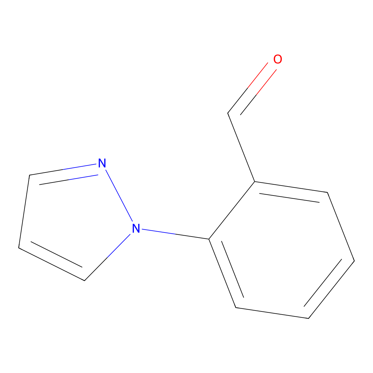 2-(1H-pyrazol-1-yl)benzaldehyde molecular structure, CAS 138479-47-7