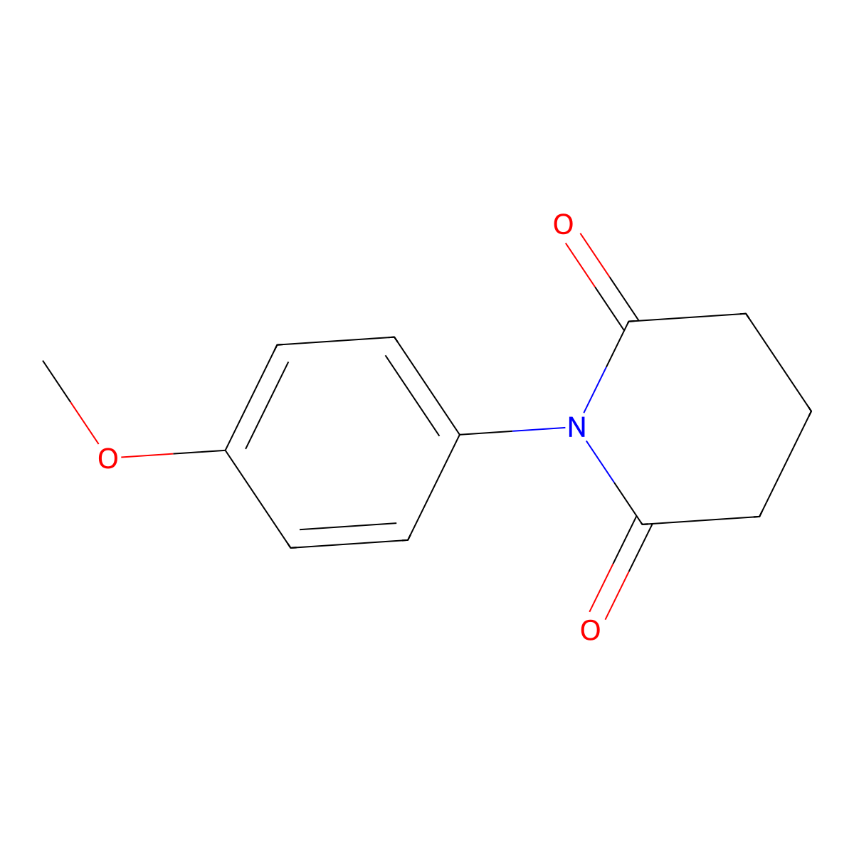 1-(4-Methoxyphenyl)piperidine-2,6-dione molecular structure, CAS 138480-41-8
