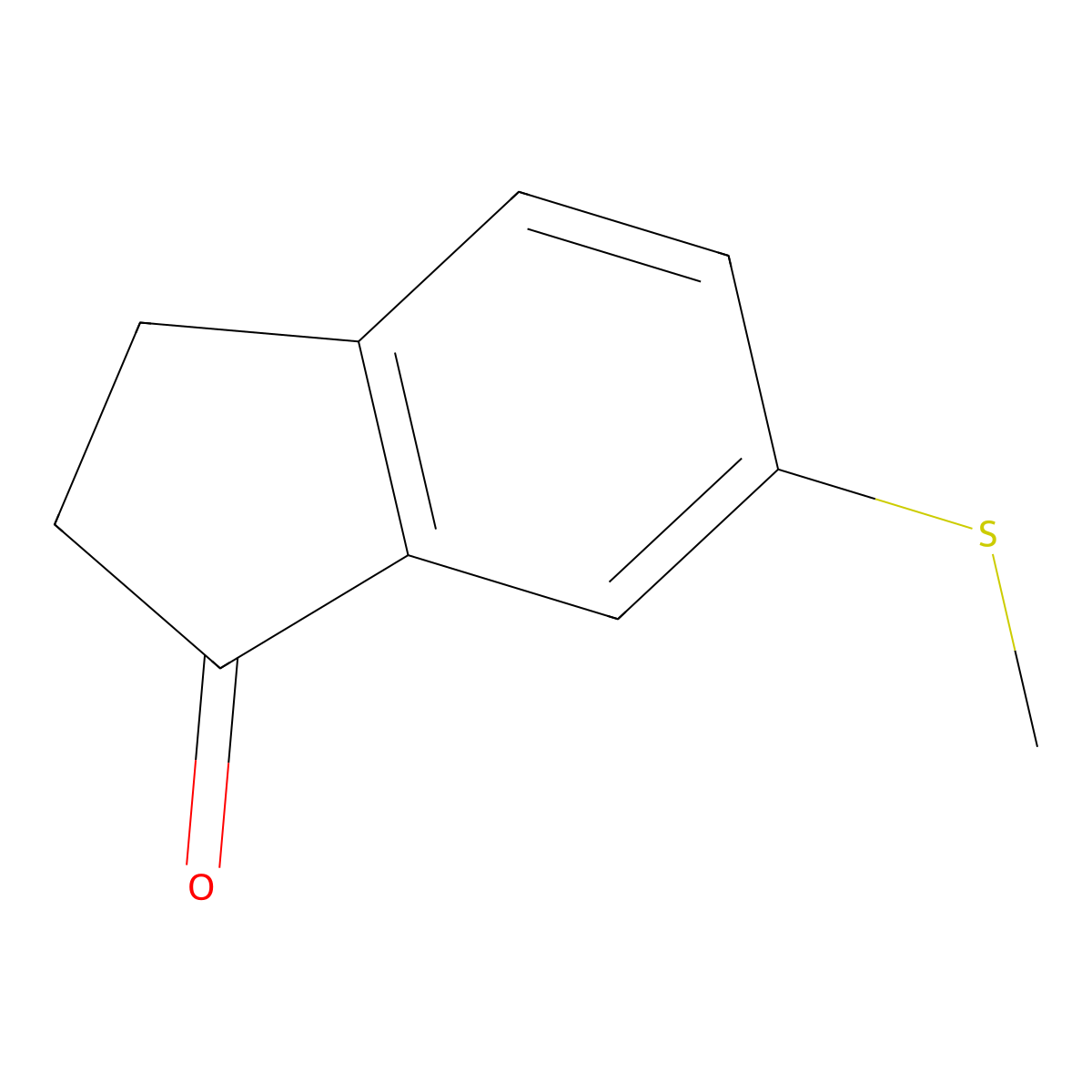 6-(Methylthio)-1-indanone molecular structure, CAS 138485-82-2