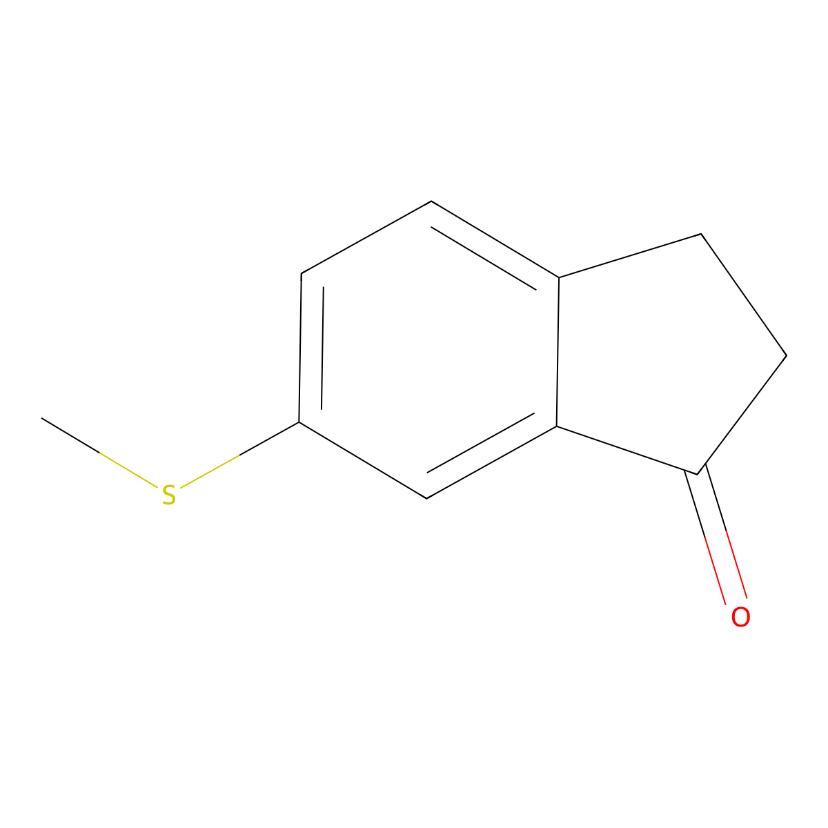6-(Methylthio)-1-indanone molecular structure, CAS 138485-82-2