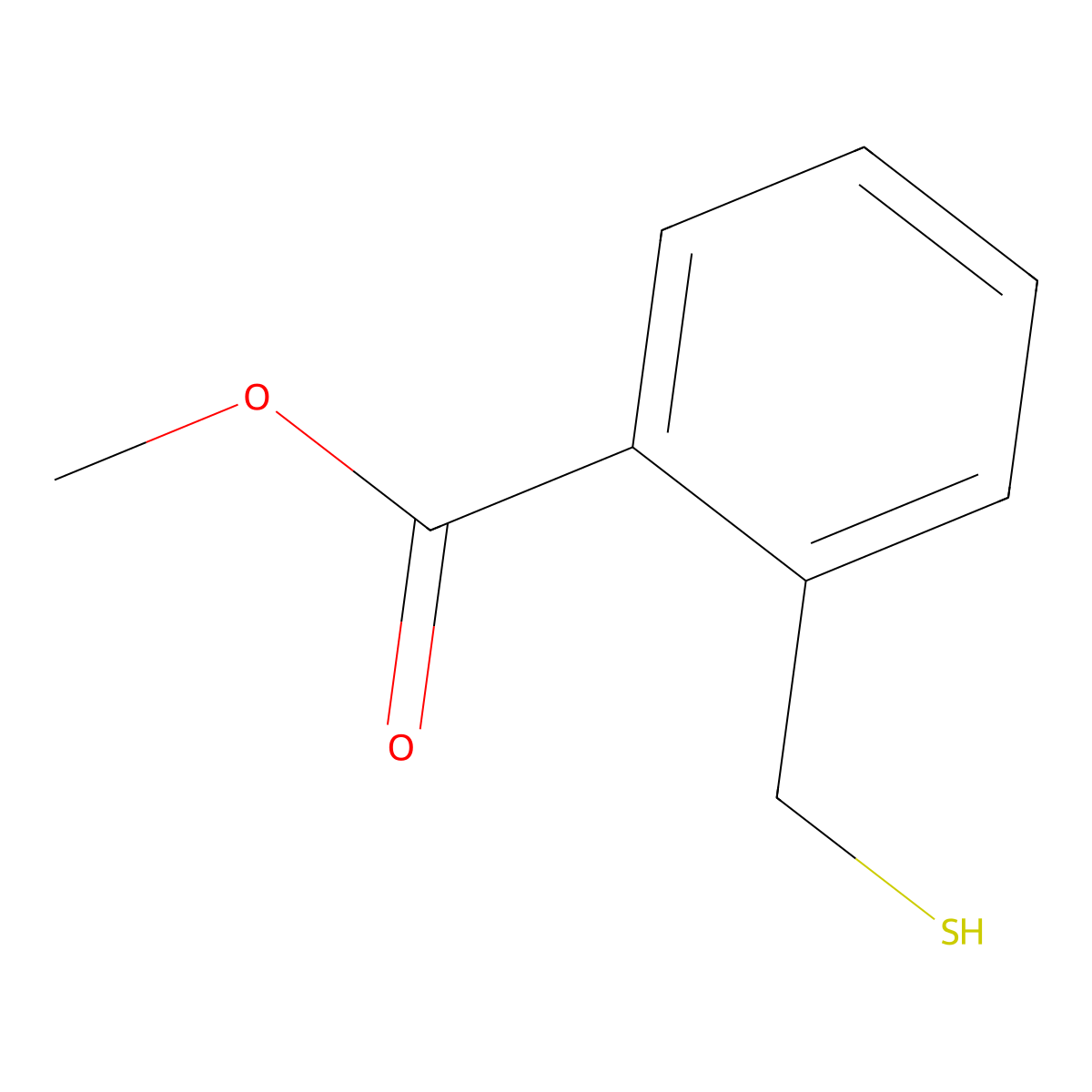 Methyl 2-(sulfanylmethyl)benzoate molecular structure, CAS 1384865-23-9