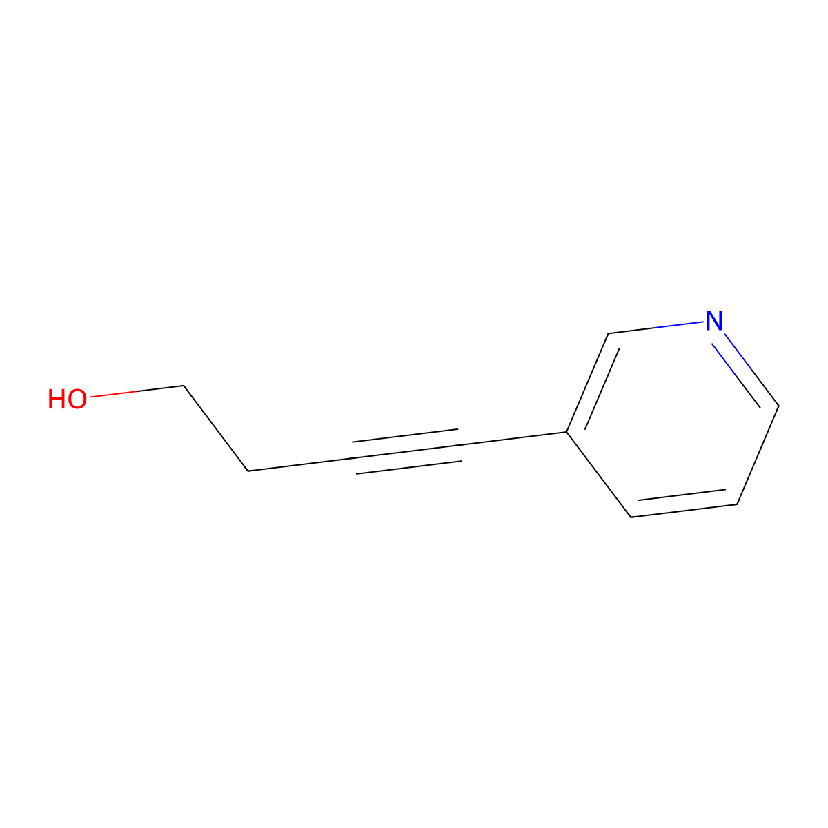 4-(Pyridin-3-yl)but-3-yn-1-ol molecular structure, CAS 138487-20-4
