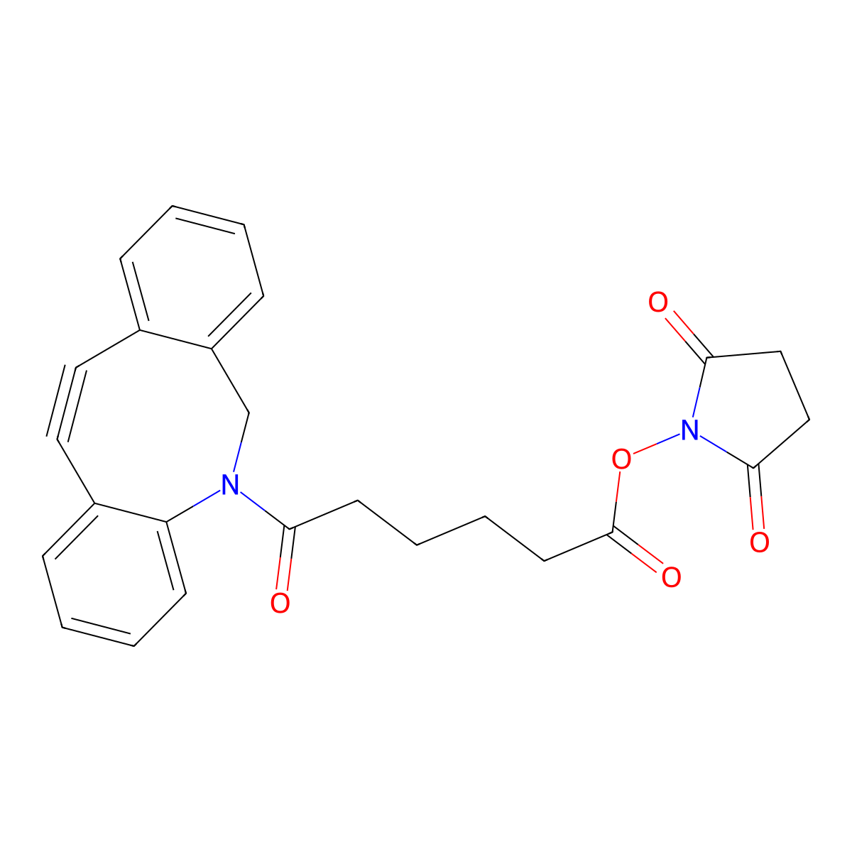 DBCO-C6-NHS ester molecular structure, CAS 1384870-47-6