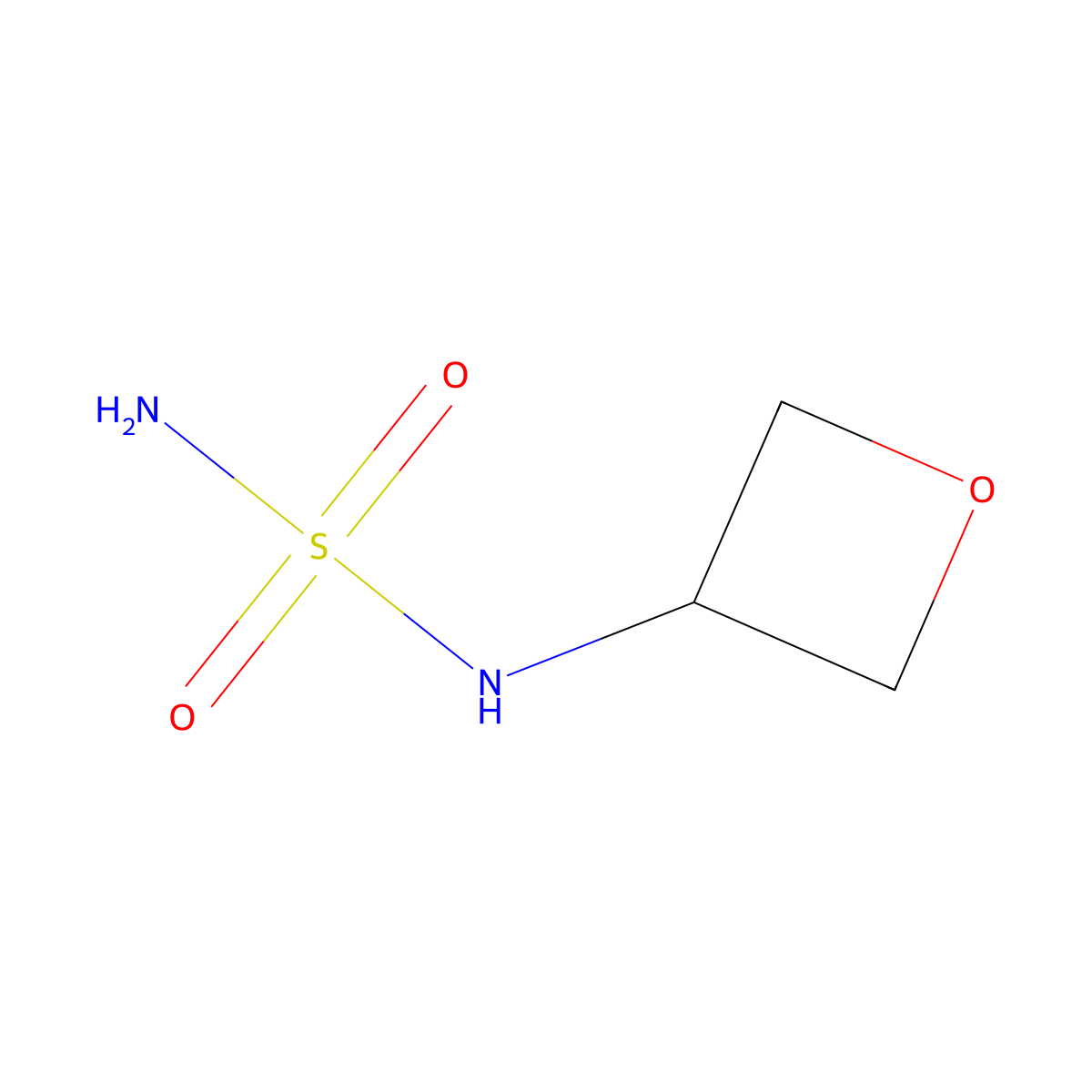 N-(oxetan-3-yl)aminosulfonamide molecular structure, CAS 1384876-01-0