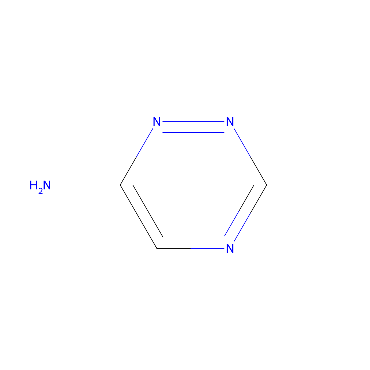 3-Methyl-1,2,4-triazin-6-amine molecular structure, CAS 1384878-44-7