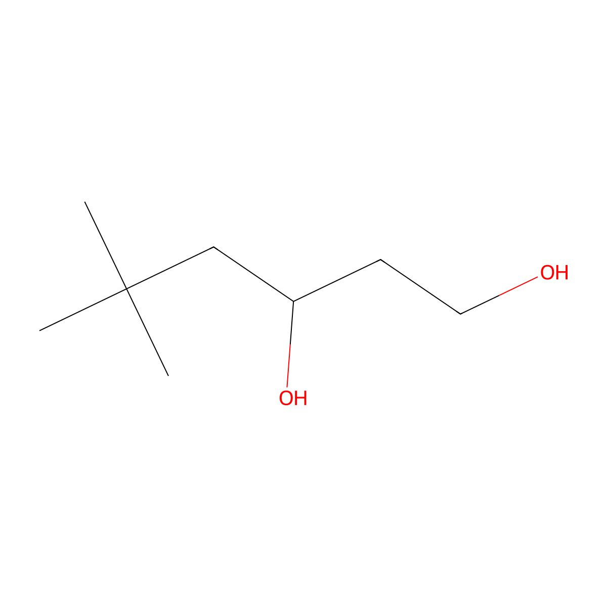 5,5-Dimethyl-1,3-hexanediol molecular structure, CAS 138490-32-1