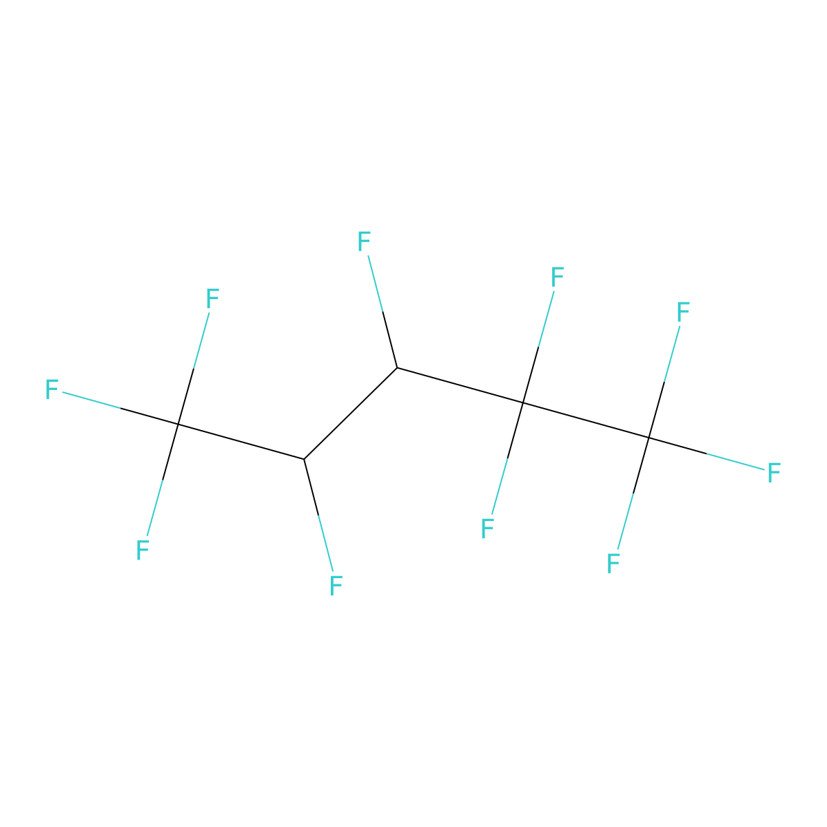 1,1,1,2,2,3,4,5,5,5-Decafluoropentane molecular structure, CAS 138495-42-8