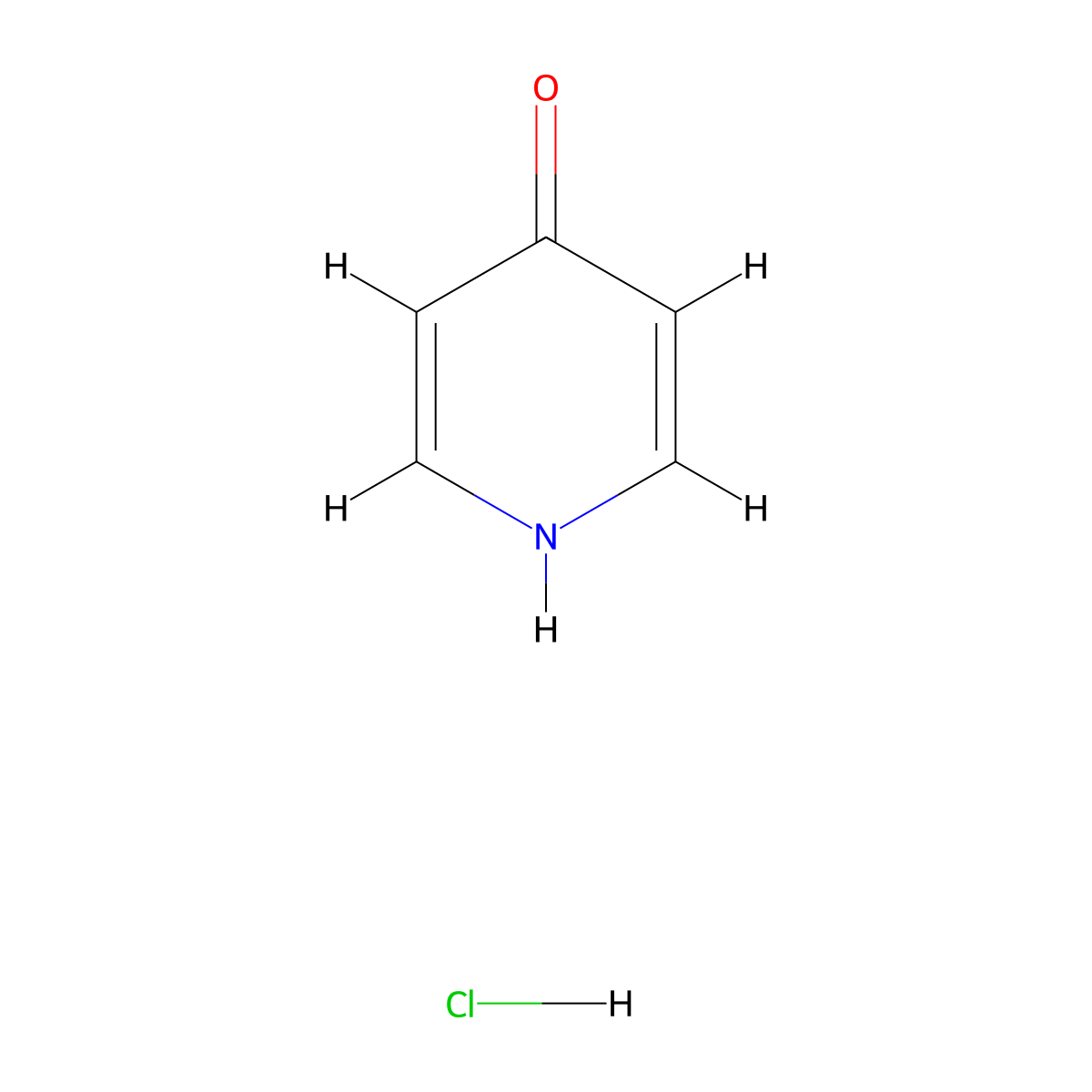 4-Pyridone hydrochloride molecular structure, CAS 1384954-46-4