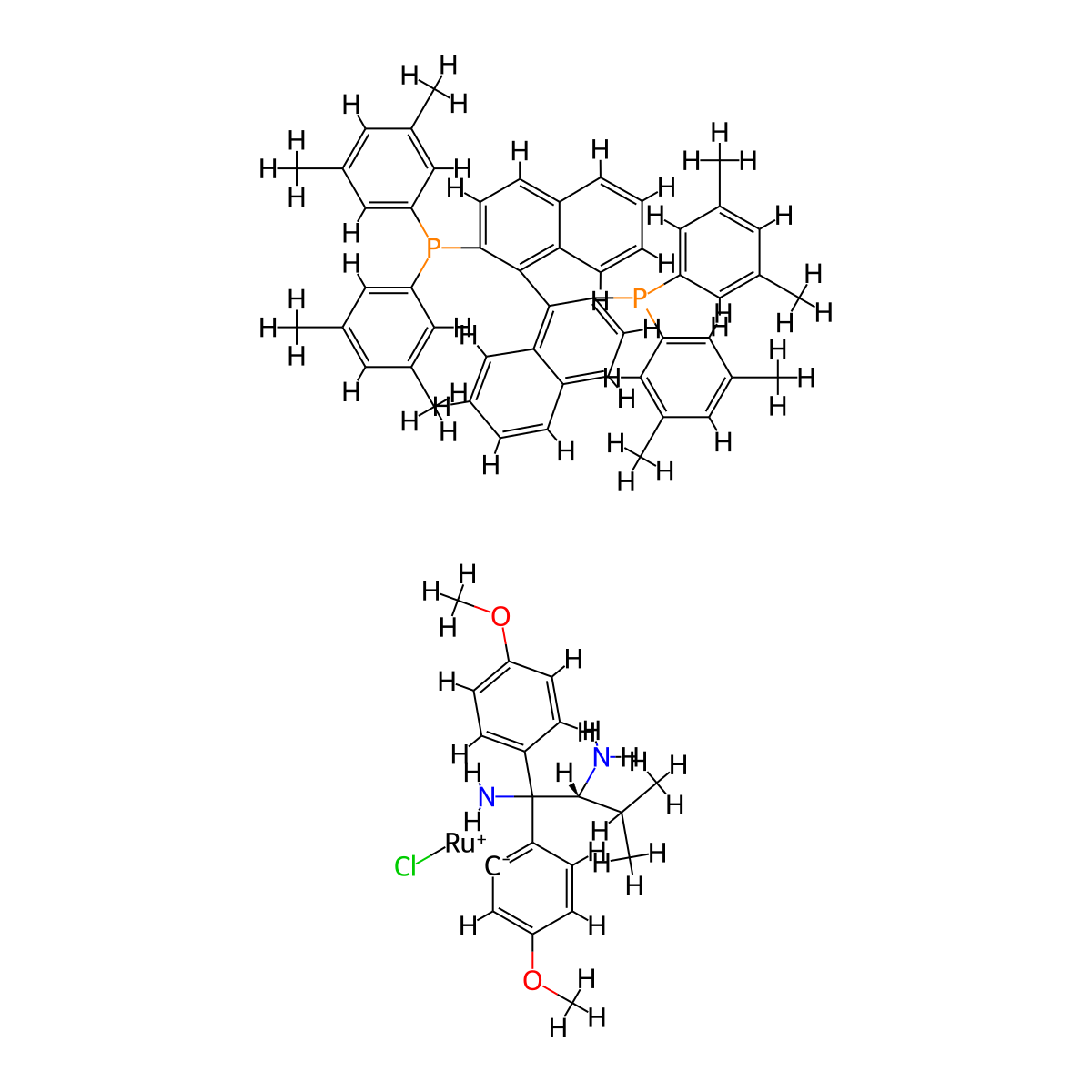(R)-RUCY(TM)-XylBINAP molecular structure, CAS 1384974-38-2
