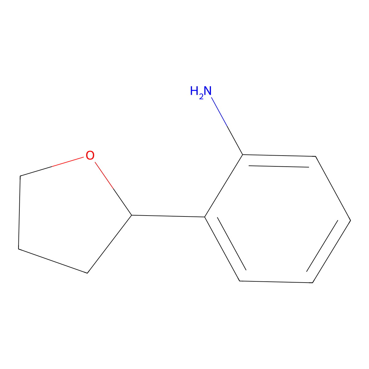 2-Tetrahydrofuran-2-yl-aniline molecular structure, CAS 1384979-47-8