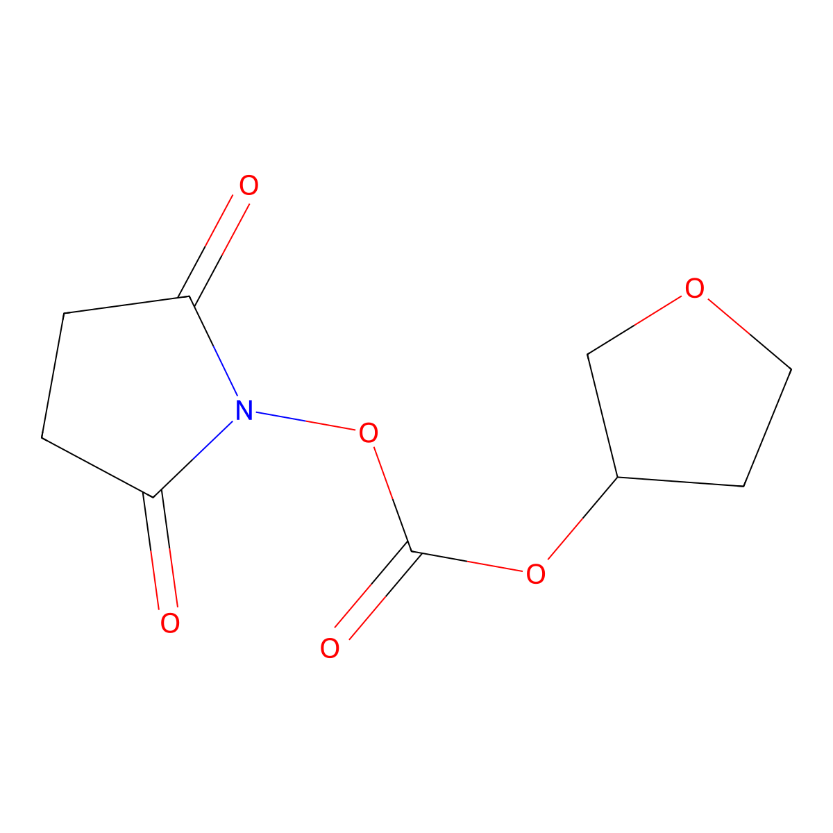 Carbonic Acid 2,5-Dioxopyrrolidin-1-yl (S)-Tetrahydrofuran-3-yl Ester molecular structure, CAS 138499-08-8