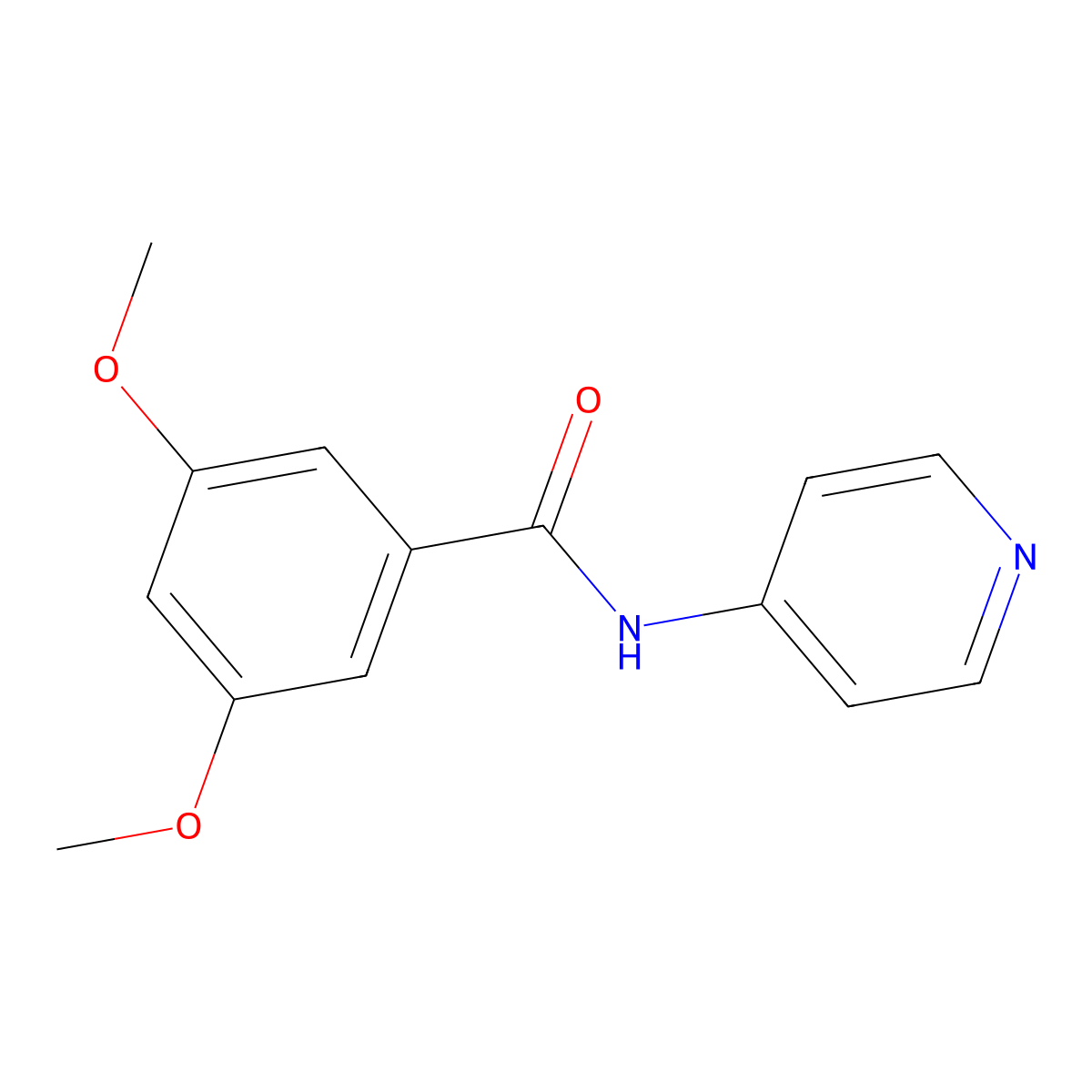 3,5-Dimethoxy-N-pyridin-4-yl-benzamide molecular structure, CAS 138499-88-4