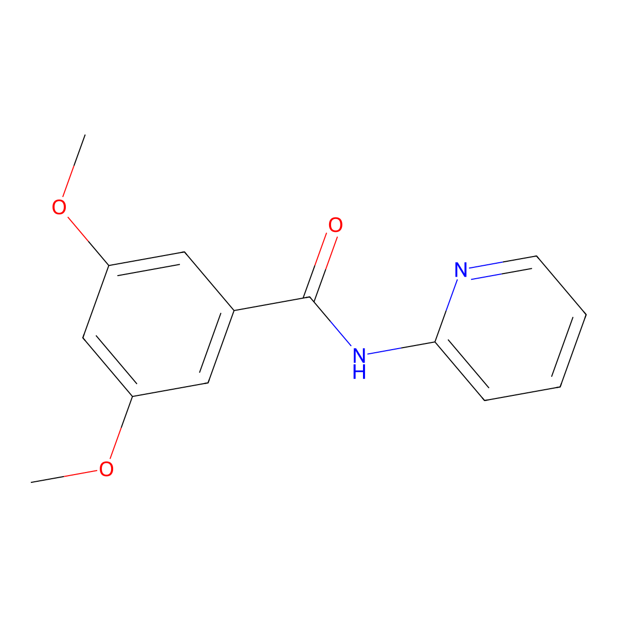 3,5-Dimethoxy-N-pyridin-2-yl-benzamide molecular structure, CAS 138499-89-5