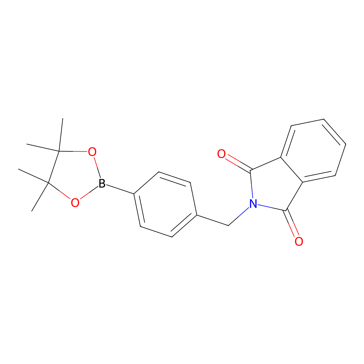 2-(4-(4,4,5,5-Tetramethyl-1,3,2-dioxaborolan-2-YL)benzyl)isoindoline-1,3-dione molecular structure, CAS 138500-87-5