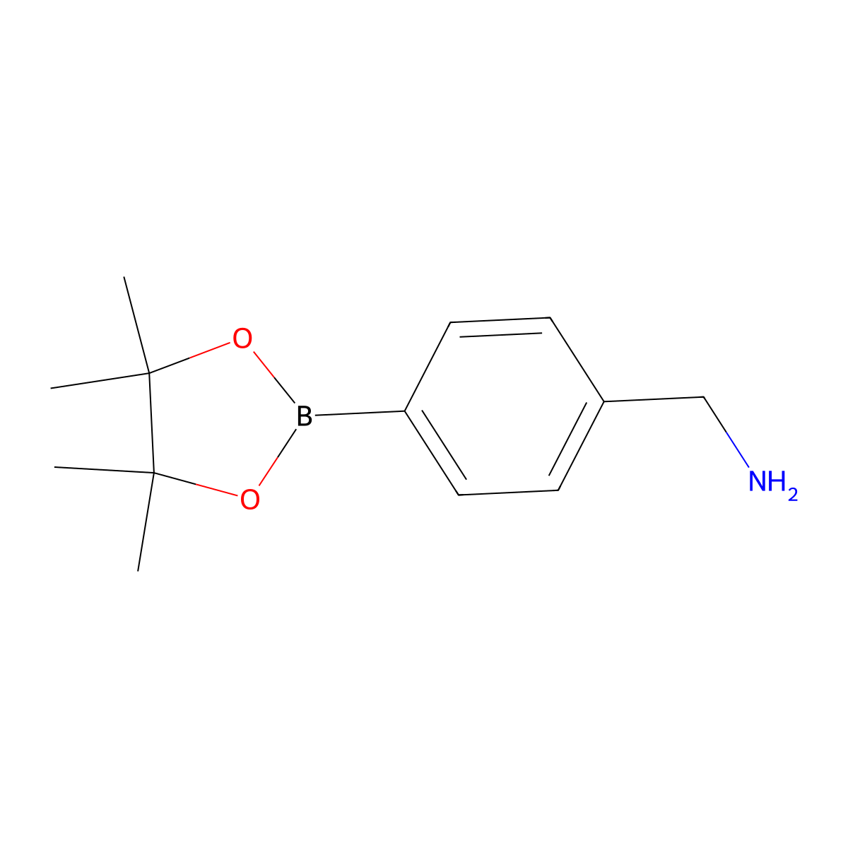4-Aminomethylphenylboronic acid pinacol ester molecular structure, CAS 138500-88-6