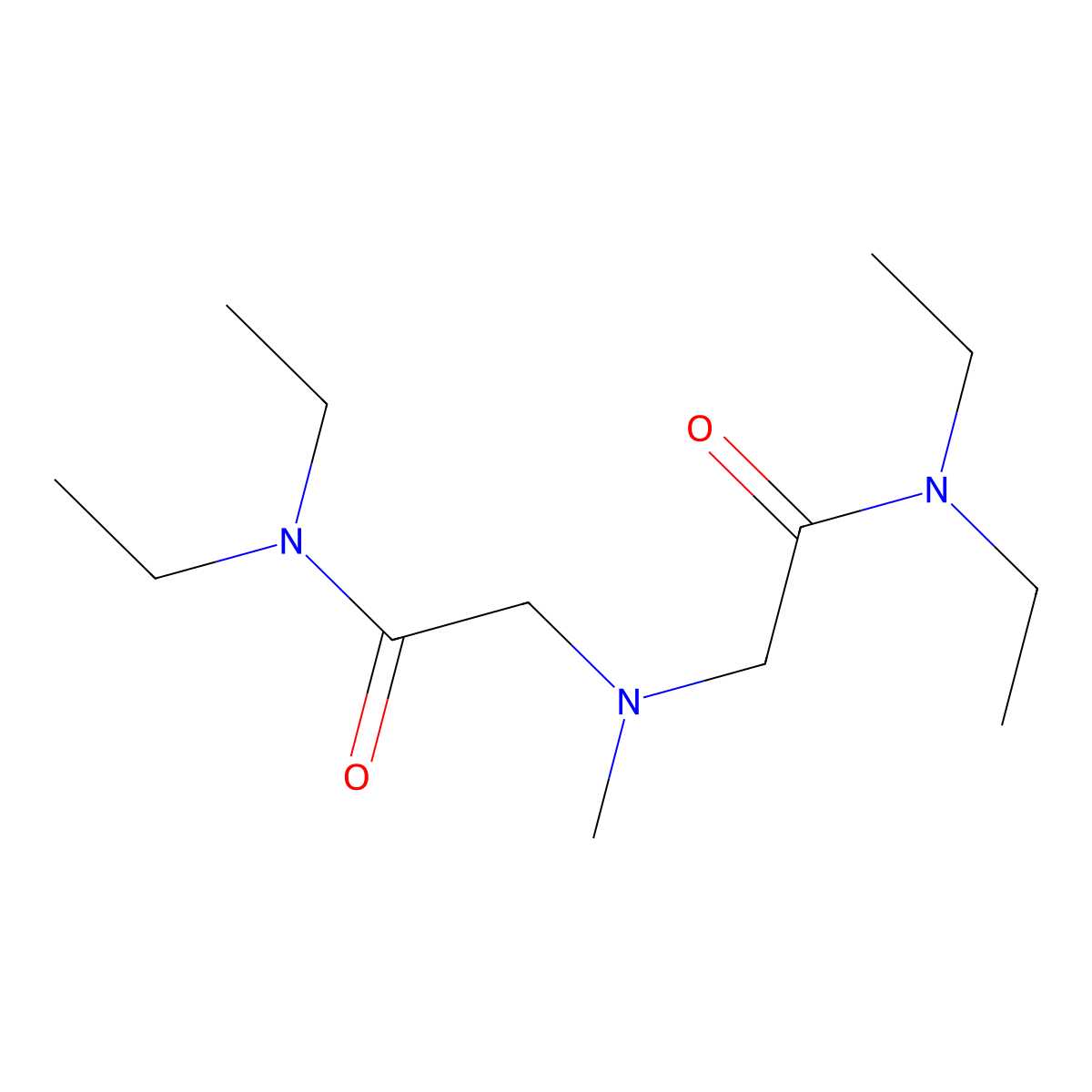 2,2'-(Methylazanediyl)bis(N,N-diethylacetamide) molecular structure, CAS 1385013-24-0