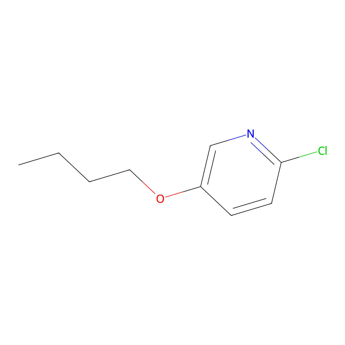5-Butoxy-2-chloropyridine molecular structure, CAS 1385021-19-1