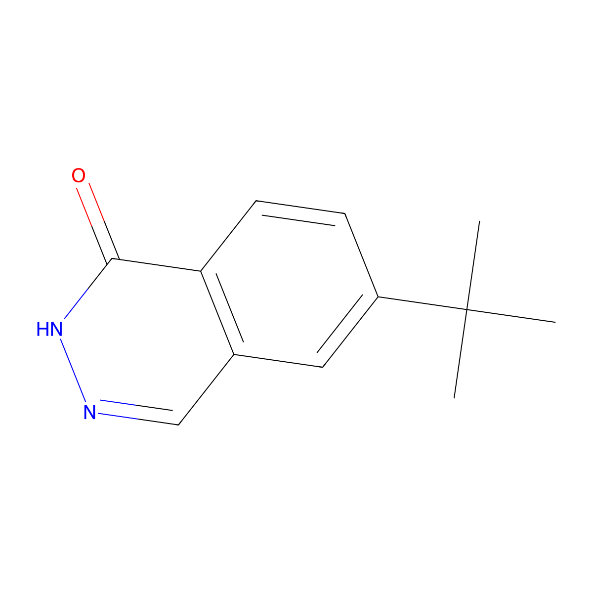6-(tert-butyl)phthalazin-1(2H)-one molecular structure, CAS 1385022-20-7