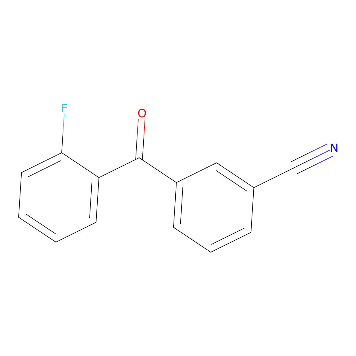 3-(2-Fluorobenzoyl)benzonitrile molecular structure, CAS 1385033-47-5