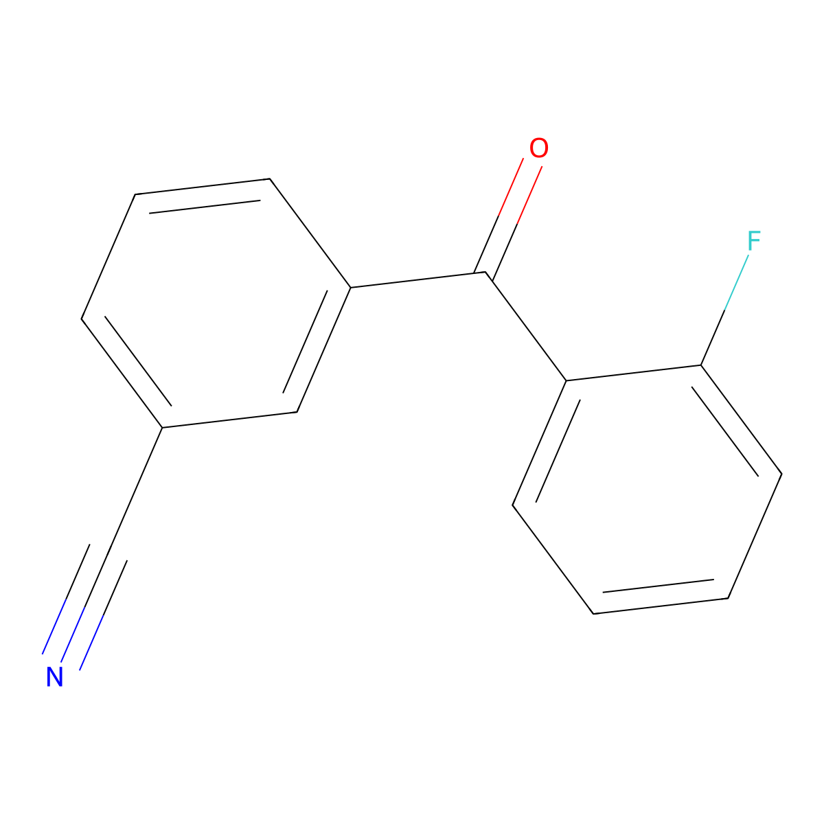 3-(2-Fluorobenzoyl)benzonitrile molecular structure, CAS 1385033-47-5