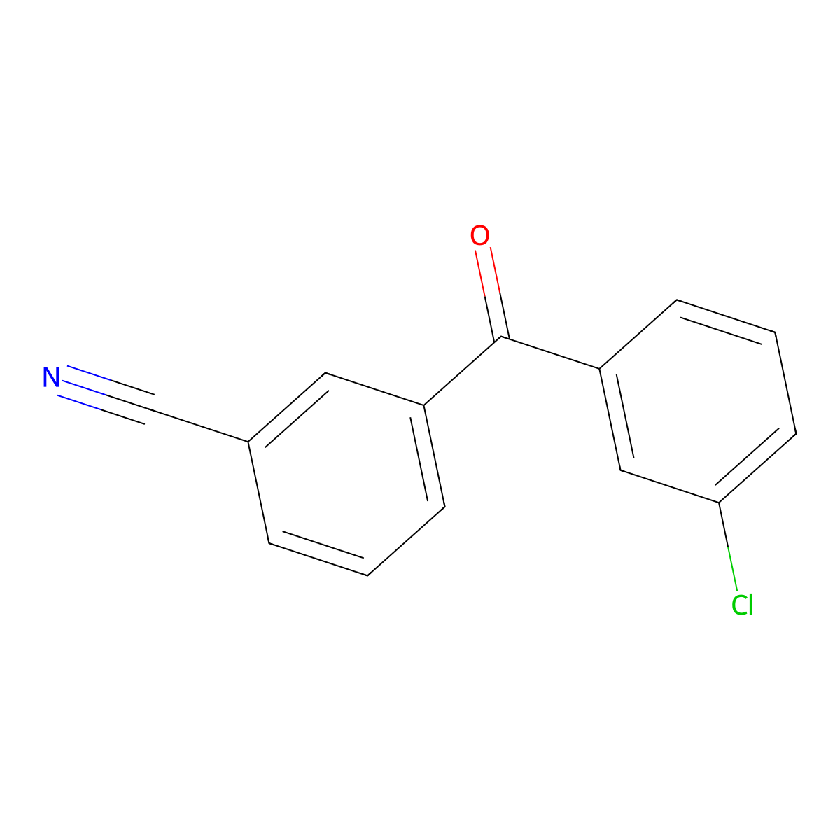 3-(3-Chlorobenzoyl)benzonitrile molecular structure, CAS 1385033-52-2