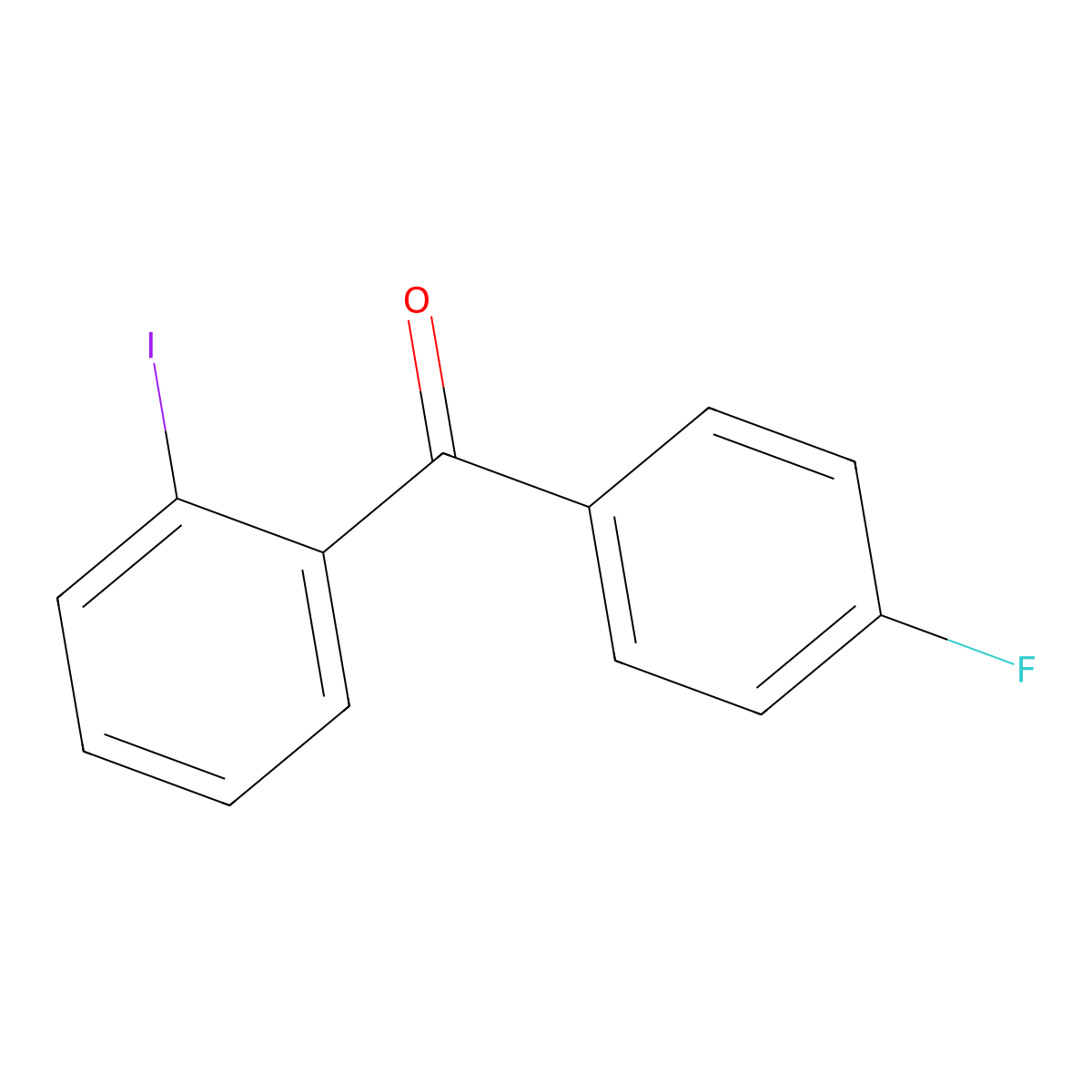 4-Fluoro-2'-iodobenzophenone molecular structure, CAS 138504-31-1
